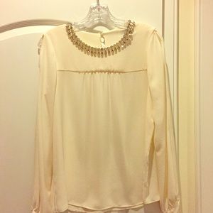 Zara Cream chic Blouse
